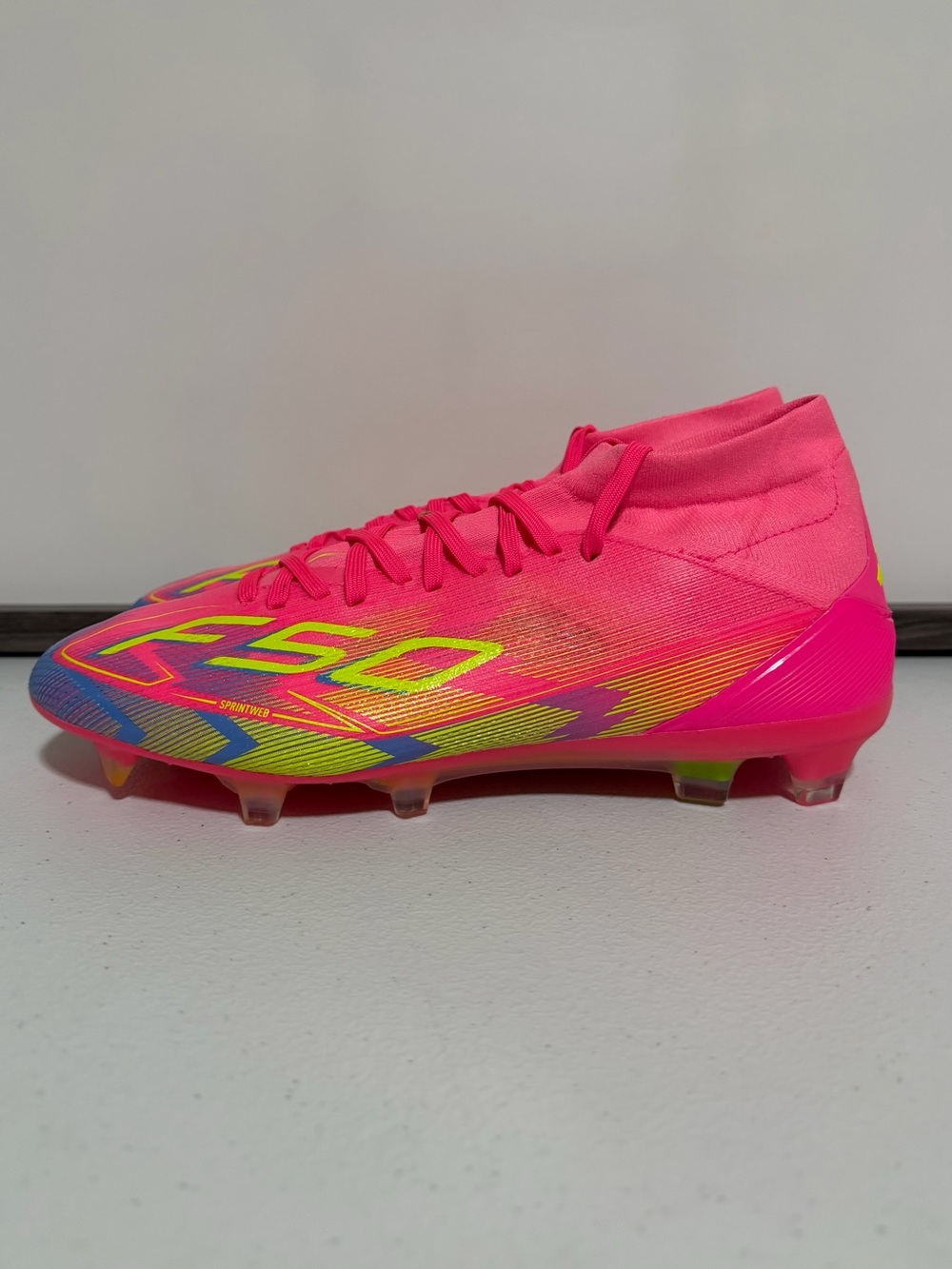 Adidas F50 Pro Firm Ground Mid Women’s Football/Soccer Cleats-Size 8.5 New - Picture 3 of 12